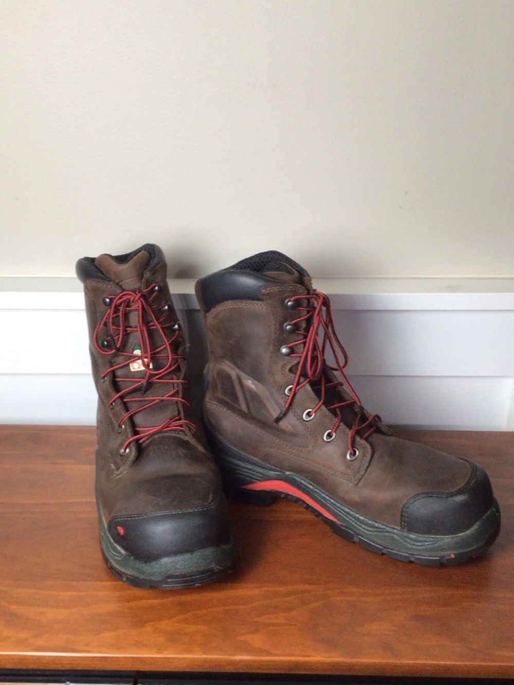 Red Wing  Burnside  Brown Leather Work Boots with steel toe Sz 8.5
Quality made